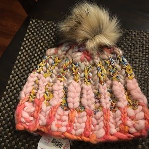 Knit Collage x Anthropologie- Pink Knit Beanie